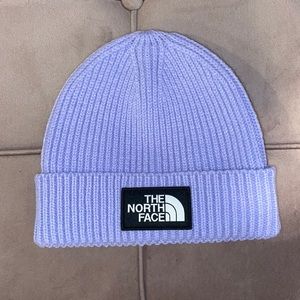 Purple North Face Logo Hat